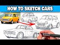 2 Tips To Sketch ANY CAR In Perspective!