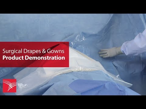 Part of a video titled Cesarean Birth Drape with Clear Anesthesia Screen - YouTube