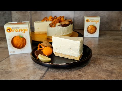 No Bake Christmas Cheesecake with Terry's White Chocolate Orange
