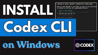 Install Codex CLI on Windows in 5 Minutes ⚡ (Full Setup Guide)