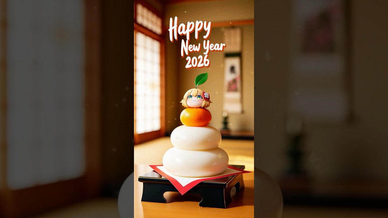 2026年賀状🍊あけおめことよろ🎍 #sora #anime #sora2