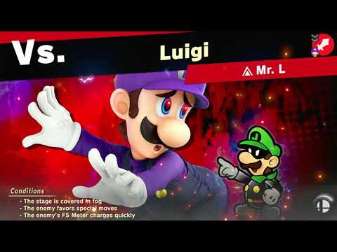 Super Smash Bros Ultimate World of Light: Luigi vs Mr. L