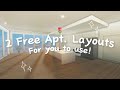 ♡︎2 free apartment layouts+speedbuild | Welcome to Bloxburg♡︎