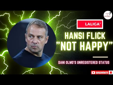 Barcelona coach Hansi Flick " NOT HAPPY "????