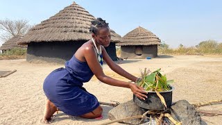 Cooking Smoked Meat for my family/ African village Life