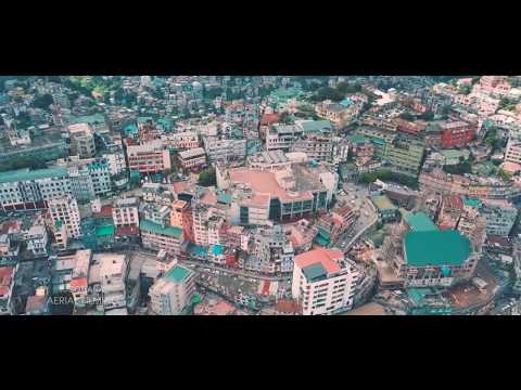 Ariel View of Aizawl City