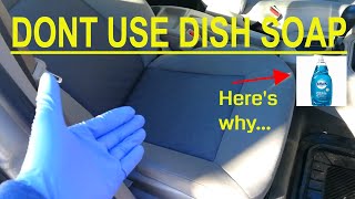 How to Clean cloth car seats at HOME! (Without Extractor)