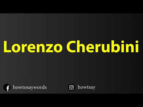 How To Pronounce Lorenzo Cherubini