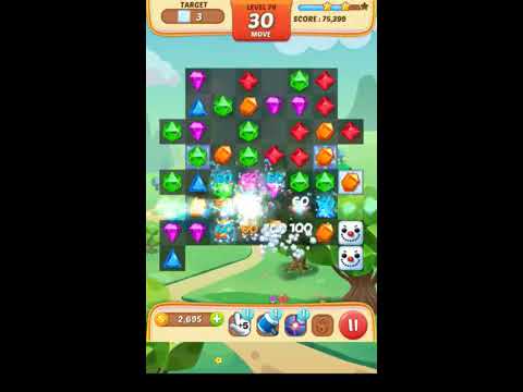 Jewel Match King Level 74 - Walkthrough ( No Booster )