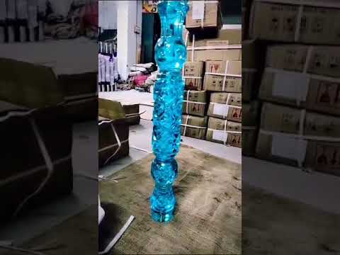 90MM DIAMOND CUT ACRYLIC PILLAR