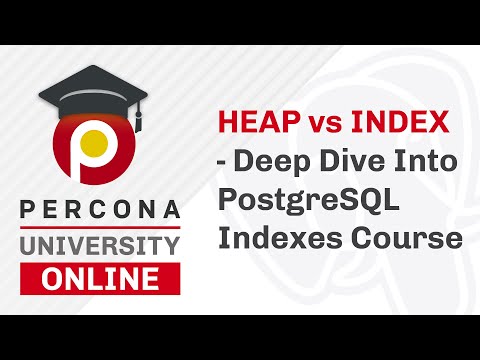 Lesson 1 Overview Deep Dive Into PostgreSQL Indexes Course Percona University Online