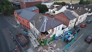 Townsend Lane. Anfield. African food shop collapsed.15-07-26 I got the drone up 