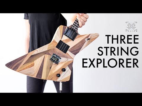 Making a Three String Explorer - Cigar Box STYLE Guitar Build
