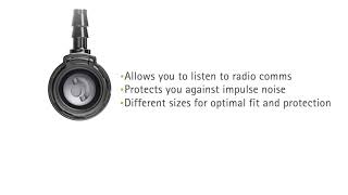  Impulse noise hearing protection with CommsAdapter