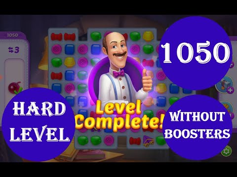 Homescapes Level 1050 - [24 moves] [2022] [HD] solution of Level 1050 Homescapes[No Boosters]