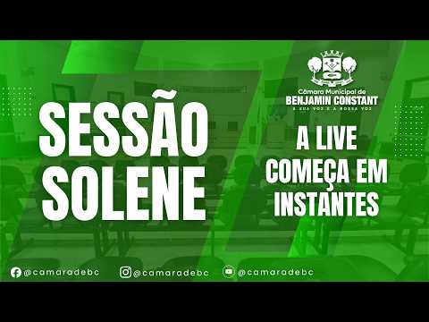 🔴 AO VIVO AGORA | Sessão Ordinária da Câmara Municipal de Benjamin Constant | 06 do 10 de 2026