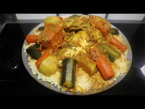 Couscous à l'algérienne au poulet 🇩🇿 الكسكس الدجاج