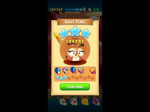 Angry Birds Pop Daily Guest Star Dahlia level - first 3 stars & 1 gold feather