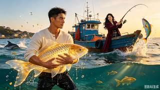 Download lagu Muddy pond spawns giant carp!blinding the whole village with top-tier fish!'#ai #drama mp3