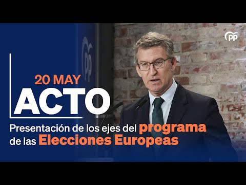 Feijóo, Montserrat y Ezcurra intervienen en la presentación de los ejes del programa electoral