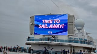 Regal Princess cruise, embarkation Galveston, balcony room tour, Bucees, Hampton Inn League City, TX