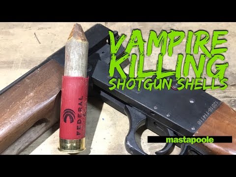 Exotic wooden stake shotgun rounds