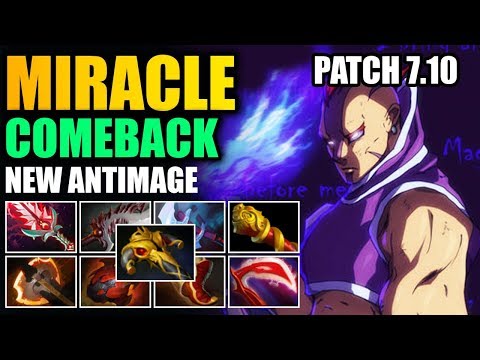 Miracle - New Patch 7.10 New antimage Comeback vs Matumbaman Pugna Dota 2