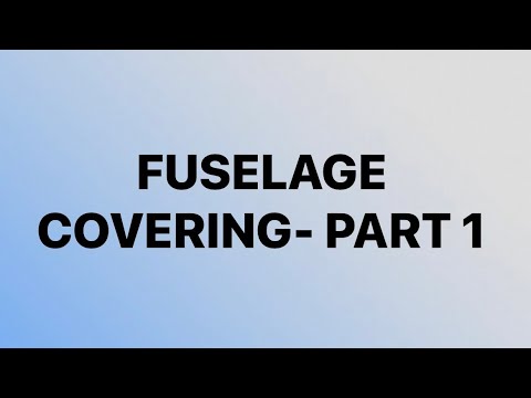 Covering the fuselage - Part 1 - Bottom