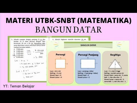 MATERI UTBK-SNBT MATEMATIKA (BANGUN DATAR)