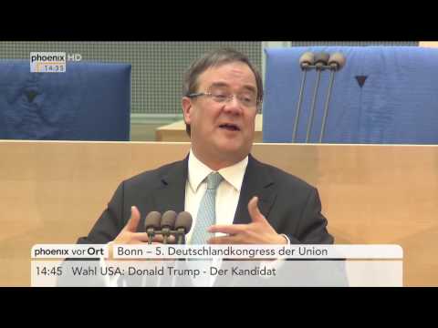 5. Deutschlandkongress von CDU/CSU:  u.a. mit Armin Laschet am 02.11.2016