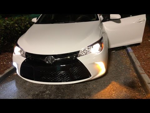 Easy Install: DRL LED's on 2017 Toyota Camry SE Fog/Turn Signal Lights