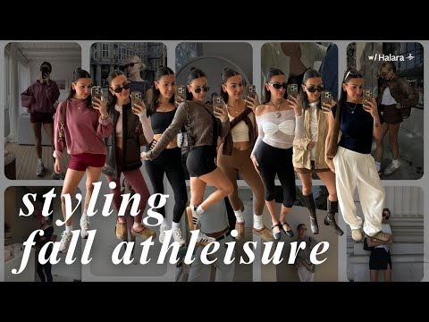 STYLING FALL ATHLEISURE ♥ cozy, trendy outfits with HALARA flex pant, leggings & MORE