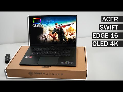 Gorgeous 4K OLED Screen & Great for Gaming - Unboxing ACER Swift Edge 16 @acer_uk