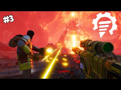 WE DESTROY THEIR LASER DRILL! | Volcanoids | Multiplayer | #3