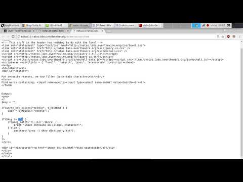 OverTheWire - Natas - Levels 0-10