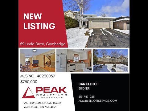 Walk through -  59 Linda Dr , Cambridge ON N3C 3W3