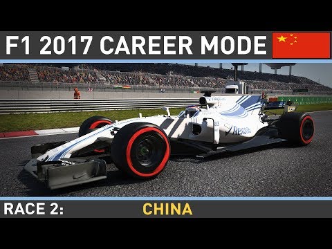 F1 2017 Career Mode Part 2: CHINESE GRAND PRIX LIVE!