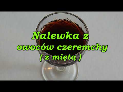 Nalewka z owoców czeremchy ( z miętą ).