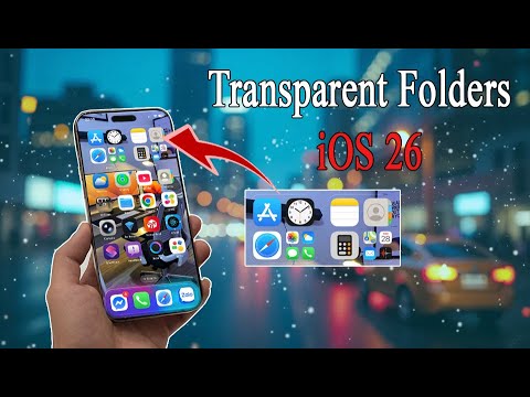 How to Create Transparent App Folders on iPhone (iOS 26)
