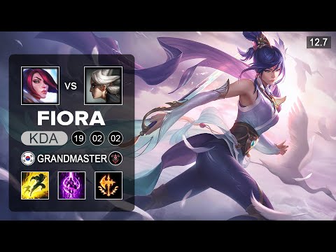 Fiora vs Camille Top - KR Grandmaster - Patch 12.7 Season 12