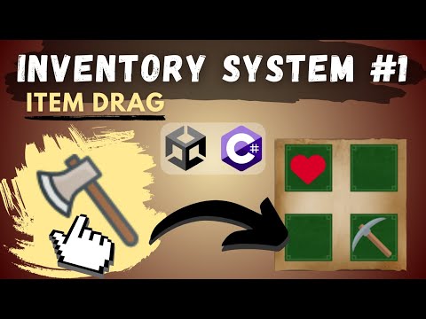 Unity INVENTORY SYSTEM Tutorial #1 - item drag & drop