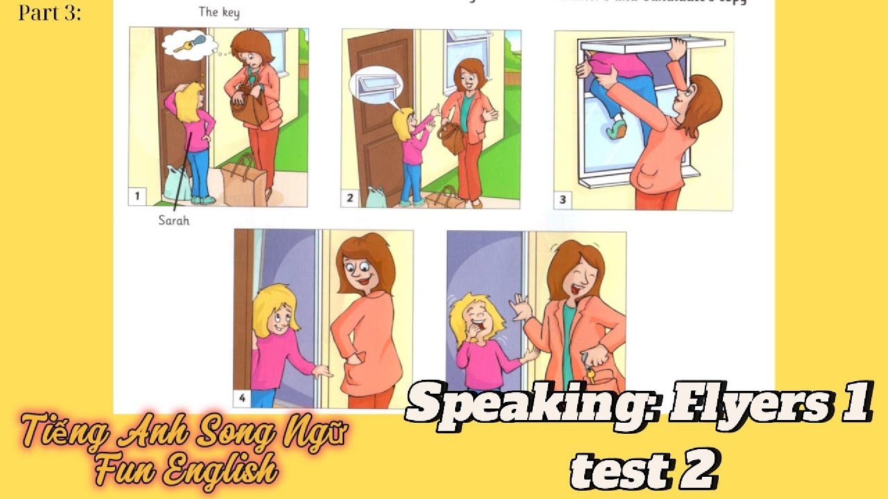 [Learn English Through Practice] Speaking Flyers 1- Test 2 - 3 phần