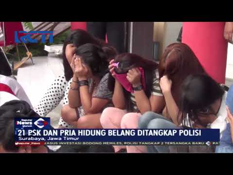 Pria Hidup Belang dan PSK Ditangkap Akibat Melakukan Prostitusi di Surabaya, Jatim - SIM 10/01