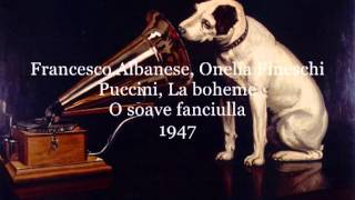 Albanese Francesco, Fineschi Onelia: O soave fanciulla (Puccini-La boheme)