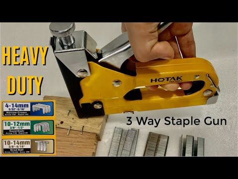 How to use 3 in 1 Staple Gun | HOTAK Heavy Duty 3 Way Staple Gun | Mr.DIY