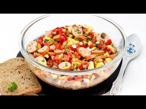 Genial und lecker - der BOCKWURSTSALAT