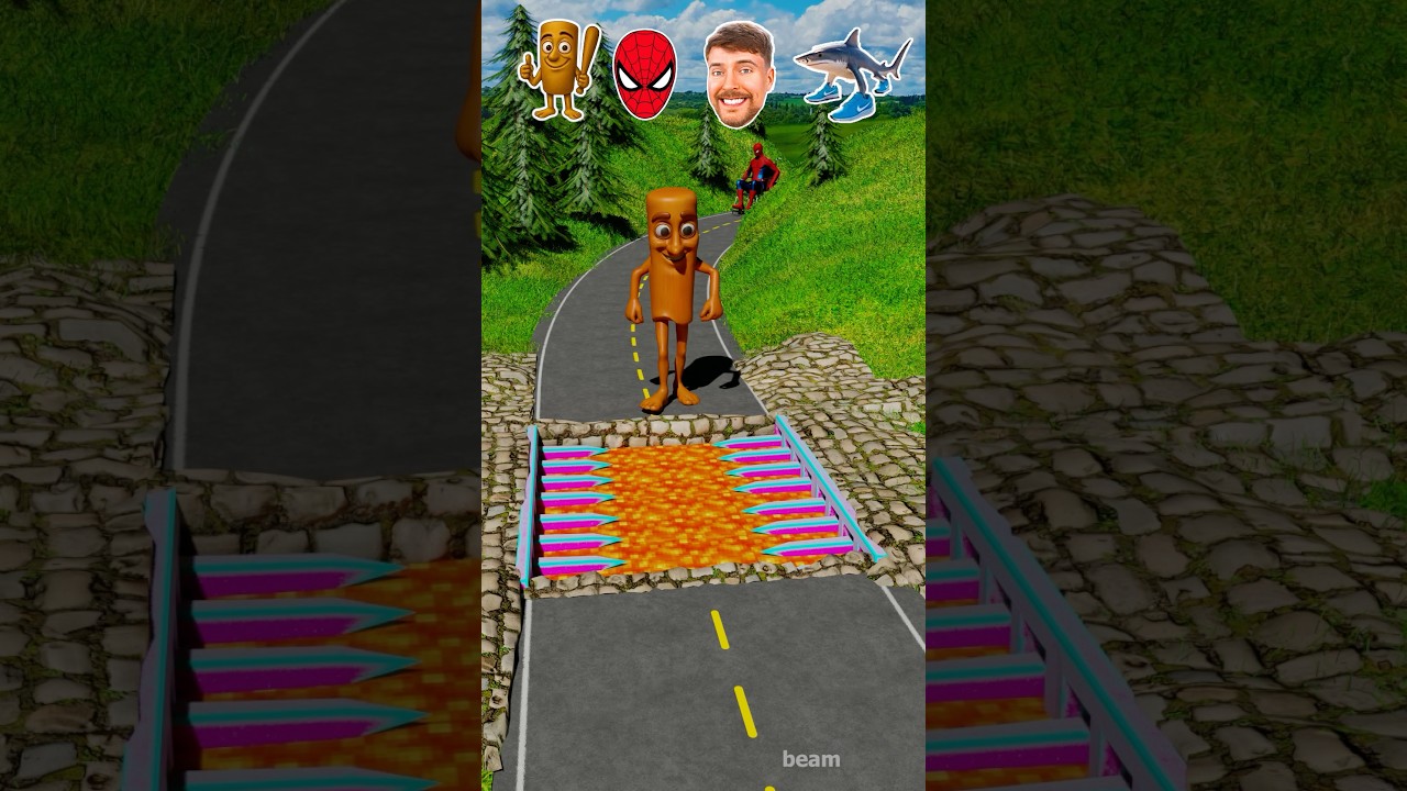 Weird Characters vs Spikes Bollards