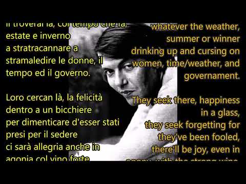 Fabrizio de André - La città Vecchia - English Translation - testo a fronte