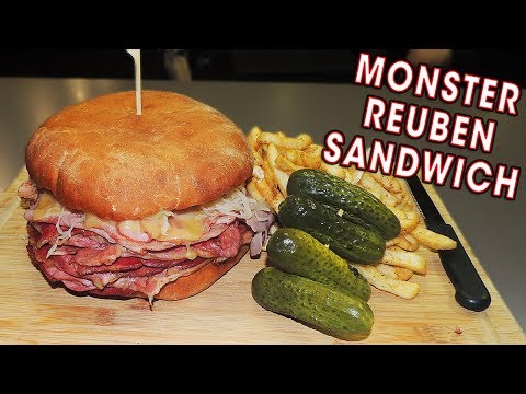 McQueens Tavern's 2.5kg Monster Reuben Sandwich Challenge in Adelaide, South Australia!!