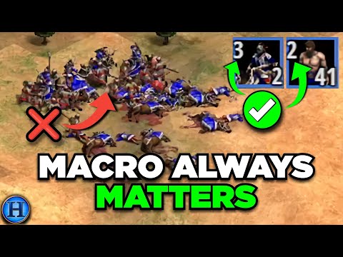 Strong MACRO Beats Bad Micro | 1200 Elo | AoE2 Coaching